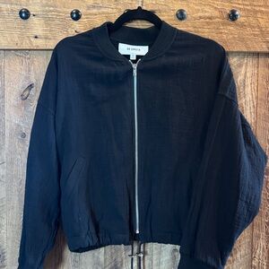 BB Dakota Black Lightweight Bomber Jacket